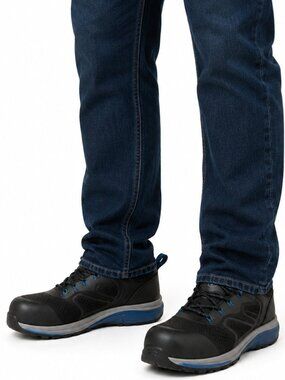 Herman Survivors Men's Black Cassle Composite Toe Work Shoes